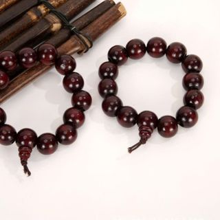 Chuỗi phong thủy gỗ đeo tay cho nam size 15li