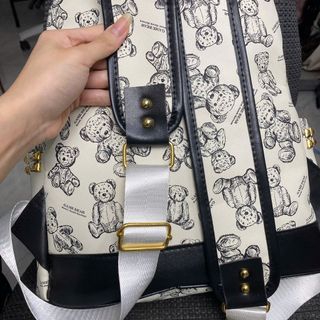 Balo đi học, balo đi chơi họa tiết gấu size 37cm,quai bản to K673