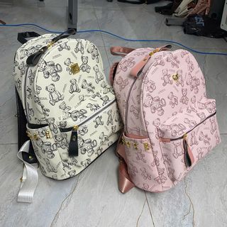 Balo đi học, balo đi chơi họa tiết gấu size 37cm,quai bản to K673