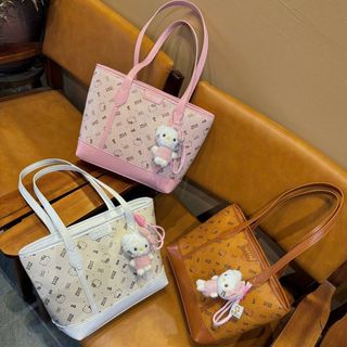 [Tặng móc gấu] Túi xách nữ, túi công sở in họa tiết hoạt hình dễ thương tặng kèm gấu bông K741