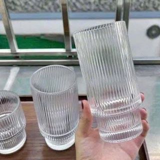 BỘ 6 LY THUỶ TINH 2 TẦNG KẺ SỌC 460ML (T8)