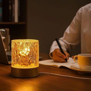 đèn ngủ đèn trang trí gợn sóng 7 màu sắc điề khiển từ xa