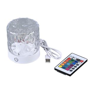 đèn ngủ đèn trang trí gợn sóng 7 màu sắc điề khiển từ xa