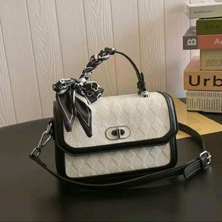 Túi xách nữ, túi công sở xách tay da nhám nổi kèm nơ lụa K698