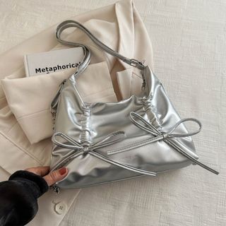 Túi xách nữ, túi đeo chéo tam giác nơ kết hợp đeo làm balo K640