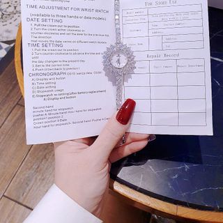 ĐỒNG HỒ NỮ CHÍNH HÃNG FUNMEI F2061 ĐÍNH CZ ĐI KÈM TEM KÍCH HOẠT ĐIỆN TỬ