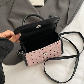 [Tặng kèm móc khóa nơ] Túi xách nữ, túi đeo chéo da sần kèm khóa nơ tiểu thư siêu xinh K735