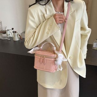 Túi xách nữ, túi đeo chéo dáng cốp hộp đựng vừa điện thoại da nhung tặng kèm móc treo K636