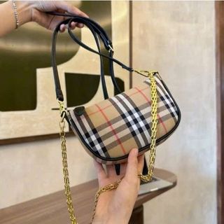 Túi xách nữ, túi đeo chéo họa tiết kẻ bbr 2 dây đeo đựng vừa điện thoại K590