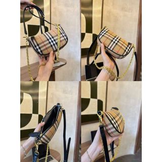 Túi xách nữ, túi đeo chéo họa tiết kẻ bbr 2 dây đeo đựng vừa điện thoại K590