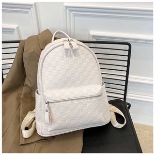 Balô đi học, balo đi chơi cỡ lớn da gạo ô vuông để vừa giấy a4,laptop 14inch K481