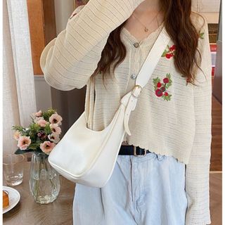 Túi xách nữ, túi đeo chéo dáng thuyền da mềm K48