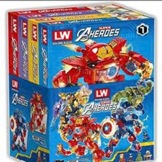 HỘP RÁP LEGO SIÊU ANH HÙNH
(BLOCK 4 HỘP