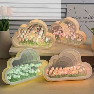 ĐÈN NGỦ DIY ĐÁM MÂY HOA TULIP