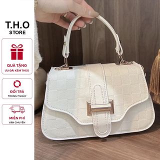 Túi xách tay kẻ ô vân ran cao cấp k84