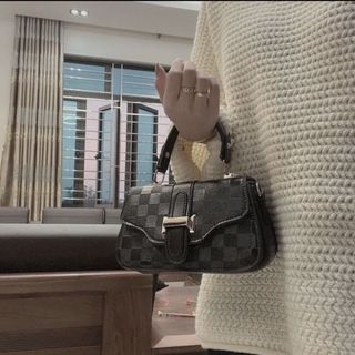 Túi xách tay kẻ ô vân ran cao cấp k84