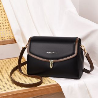 Túi xách nữ, túi đeo chéo khoá bút 3 ngăn da trơn cao cấp K483