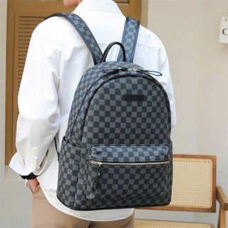 Balo đi học, ba lô di chơi kẻ caro size 40 đựng vừa laptop, a4 K570