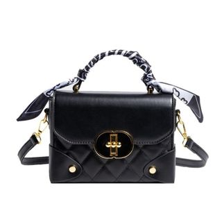 Túi xách nữ, túi đeo chéo dáng hộp trần chỉ khóa T cao cấp K341