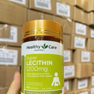 Viên uống Mầm đậu nành Healthy Care Super Lecithin 1200mg của Úc HŨ 100 viên