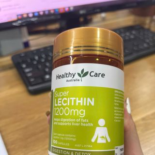 Viên uống Mầm đậu nành Healthy Care Super Lecithin 1200mg của Úc HŨ 100 viên