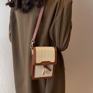 Túi xách nữ, túi đeo chéo cốp điện thoại ô trám đồng xu K89