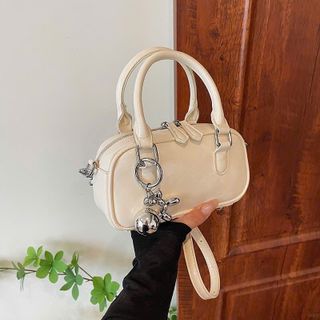 Túi xách nữ, túi đeo chéo da trơn kèm móc khóa K562