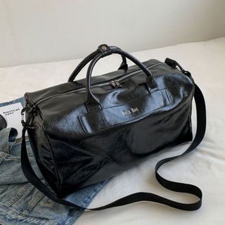 Túi xách nữ, túi đeo chéo du lịch Noco da nhăn bóng, có ngăn đựng giày dép K447