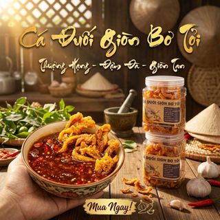 CÁ ĐUỐI CHIÊN GIÒN BƠ TỎI – NGON BẤT BẠI 250G - WINNIE HOUSE