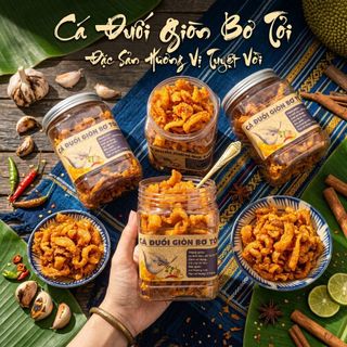 CÁ ĐUỐI CHIÊN GIÒN BƠ TỎI – NGON BẤT BẠI 250G - WINNIE HOUSE