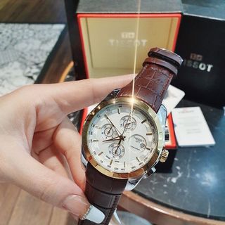 SĂN SALE LỚN ĐỒNG HỒ NAM TRUNG CẤP MÁY QUARZT TIXOT DÂY DA NÂU