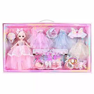 HỘP BÚP BÊ VÁY LOLITA KÈM BỘ DÁN MÓNG