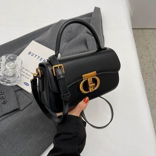 Túi xách nữ, túi deo chéo da trơn khóa T K356