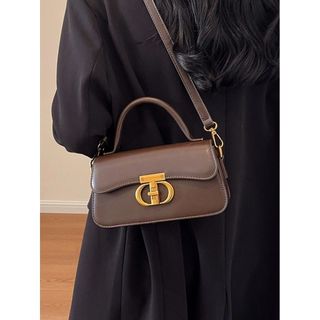 Túi xách nữ, túi deo chéo da trơn khóa T K356