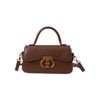 Túi xách nữ, túi deo chéo da trơn khóa T K356