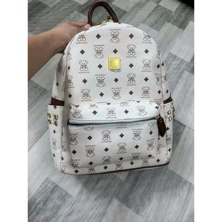 BALO đi học , balo đi chơi thời trang size 40 Hoạt tiết gấu để vừa giấy a4, sách vở , lattop K529