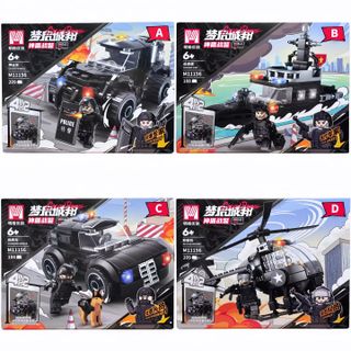 HỘP LẮP RÁP LEGO CẢNH SÁT CƠ ĐỘNG
(BLOCK 4 HỘP)