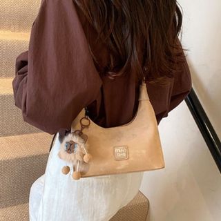 Túi xách nữ, túi đeo chéo da nhung dáng thuyền tặng kèm gấu bông treo K617