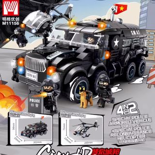 HỘP LẮP RÁP LEGO CẢNH SÁT CƠ ĐỘNG
(BLOCK 4 HỘP)