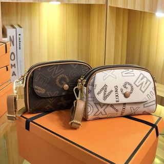 Túi xách nữ, túi đeo chéo cúc tròn da họa tiết trẻ trung K272