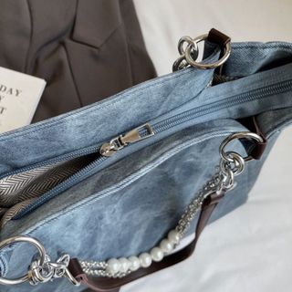 Túi xách nữ, túi đeo chéo đeo vai công sở vải bò tặng kèm móc treo mây đựng vừa a4 K614