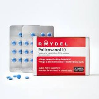 Viên uống giảm mỡ máu Raydel Policosanol 10mg - Hỗ trợ cholesterol và lipid máu - Sản phẩm nhập khẩu Úc