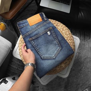 JEAN DÀI NAM.  Chất Jean dày dặn có thun co giãn.