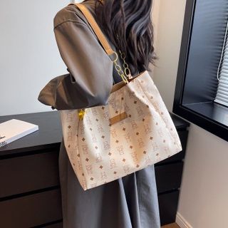 Tui xách nữ, túi đeo vai công sở họa tiết in hình gấu đựng vừa a4, sách vở K607