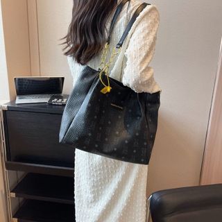 Tui xách nữ, túi đeo vai công sở họa tiết in hình gấu đựng vừa a4, sách vở K607