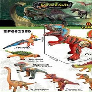 KHỦNG CAO SU ĐẠI CÓ CỤC ÂM THANH 
(BỘ 8 CON)