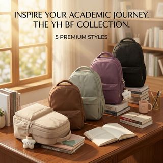 BALO BASIC NỮ HÀN QUỐC A6142 – CHỐNG NƯỚC, KÈM GẤU SIÊU XINH - PIPI STORE