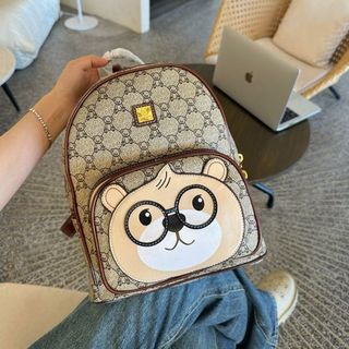 Ba lô đi học, balo đi chơi họa tiết gấu in dễ thương sz32 K517