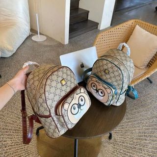 Ba lô đi học, balo đi chơi họa tiết gấu in dễ thương sz32 K517