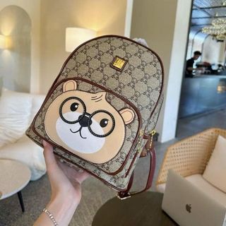 Ba lô đi học, balo đi chơi họa tiết gấu in dễ thương sz32 K517